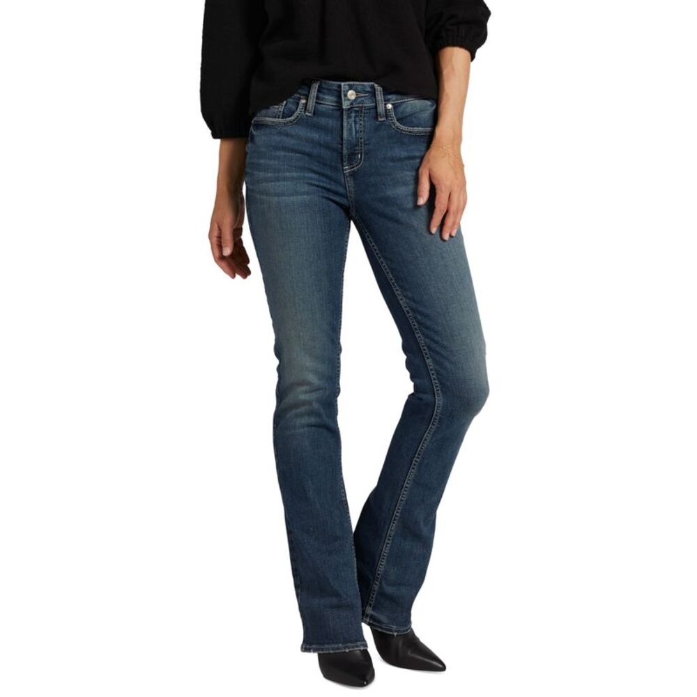 Silver Jeans Co. Womens Suki Mid Rise Bootcut Jeans